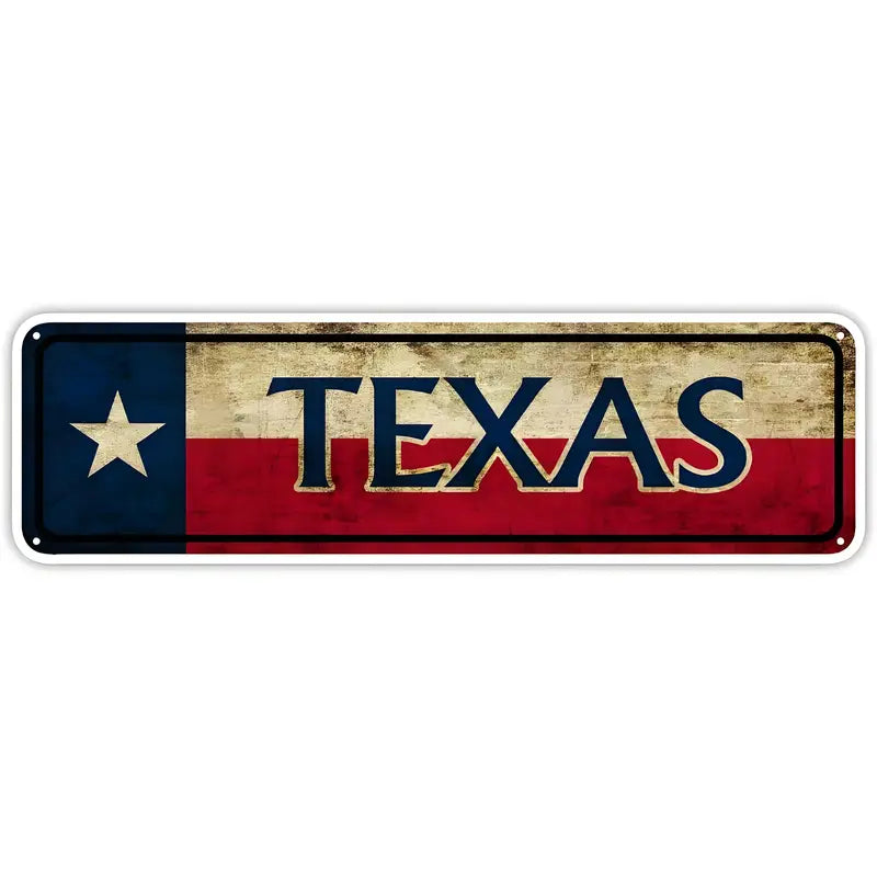 Texas State Flag Metal Wall Art