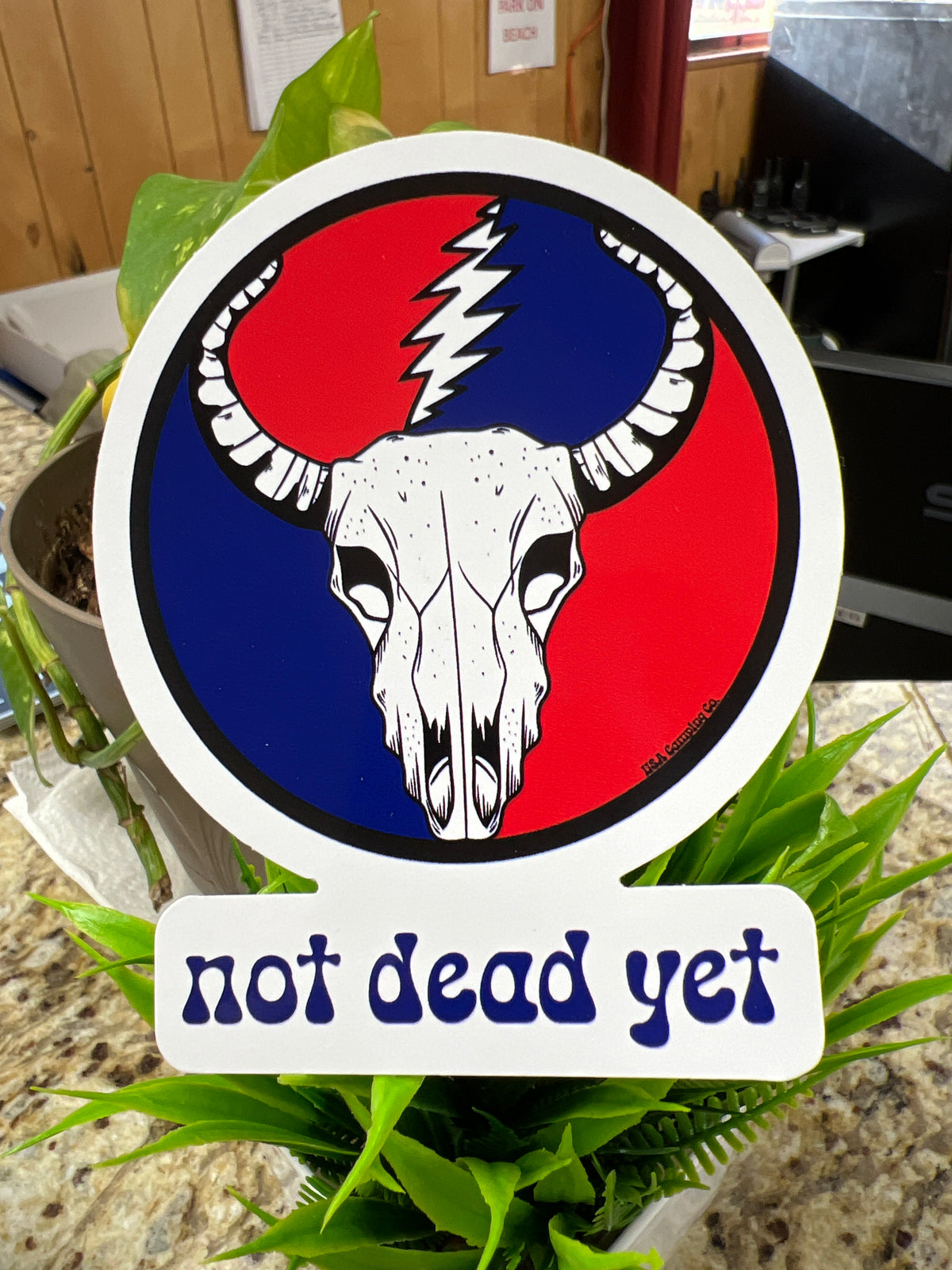 Not Dead Yet Sticker