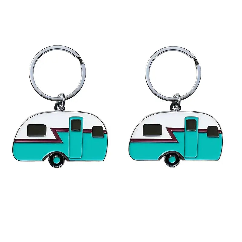 Retro Camper Keychain