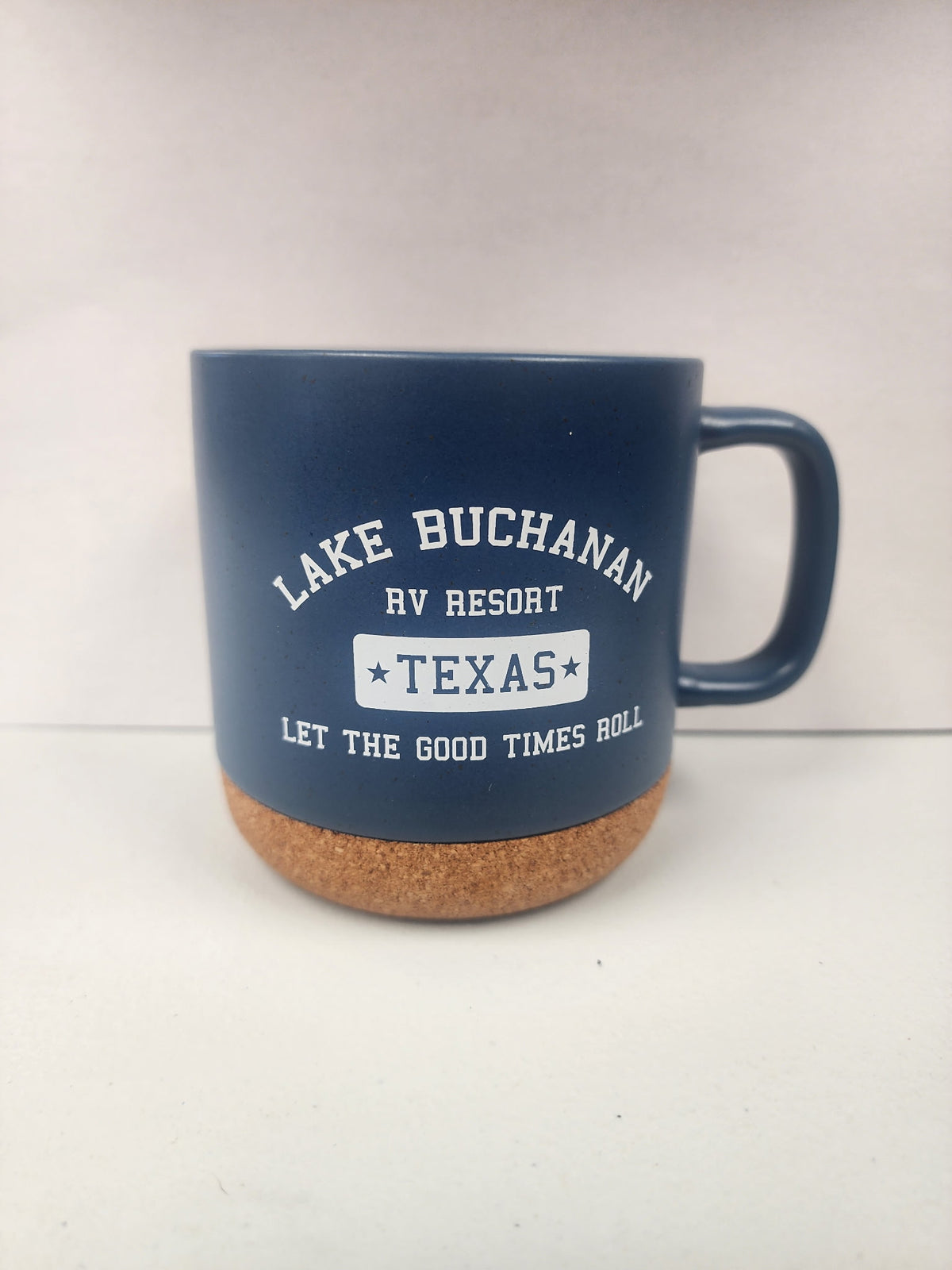 Lake Buchanan RV Texas Collegiate Logo Coaster Mug