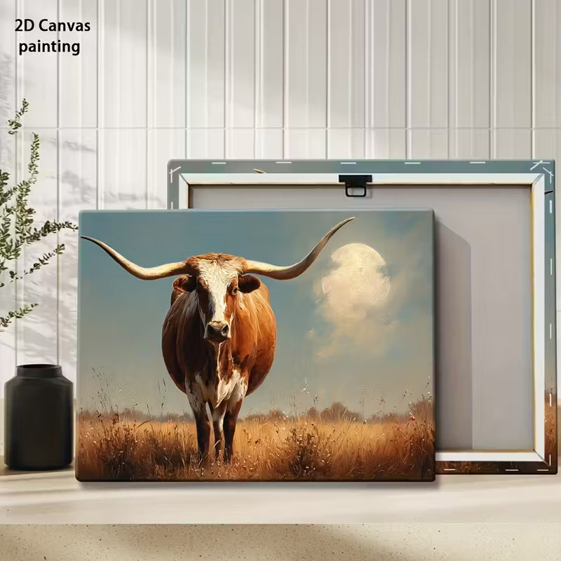 Longhorn Standing Wall Art