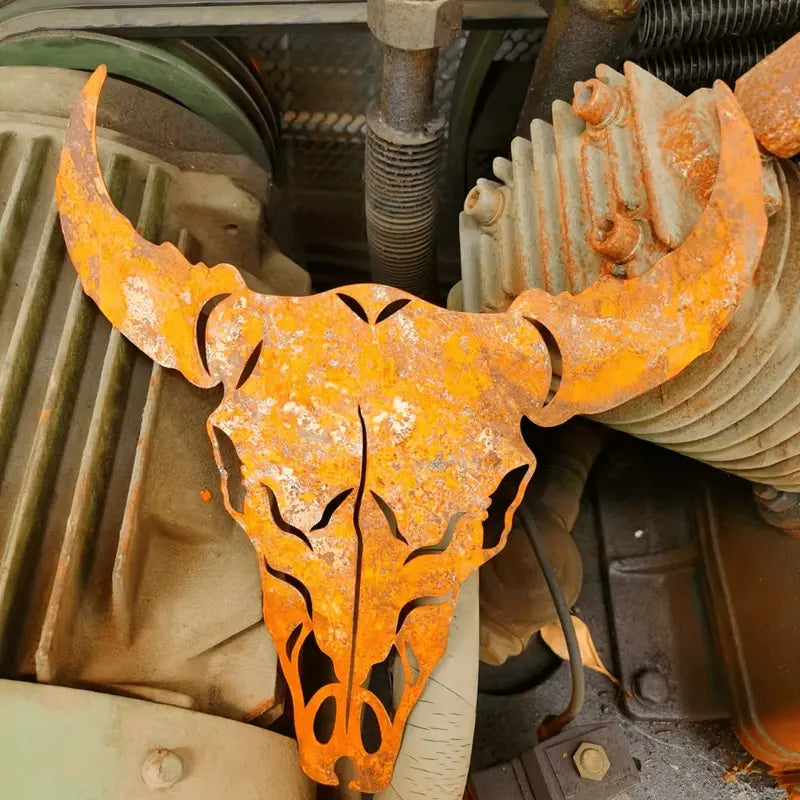Longhorn Rustic Metal Wall Decor