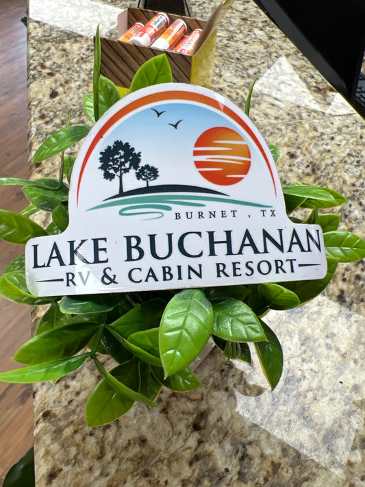 Lake Buchanan Logo Magnet
