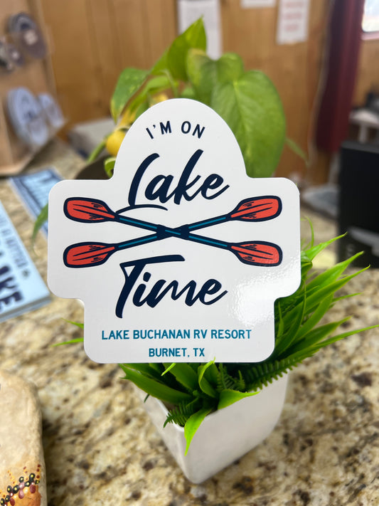 I'm On Lake Time Sticker