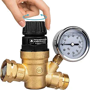 Water Pressure Regulator w/ Gauge