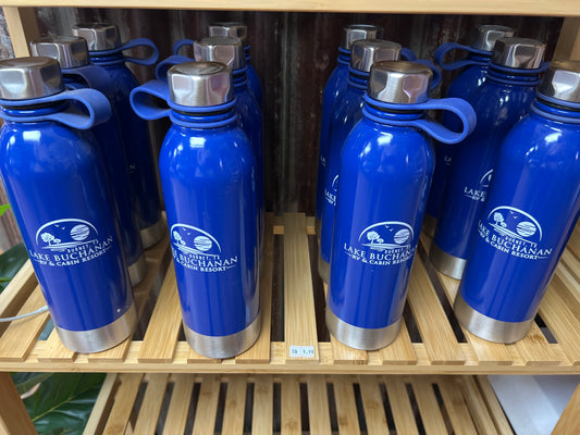 Lake Buchanan RV Logo Water Bottle