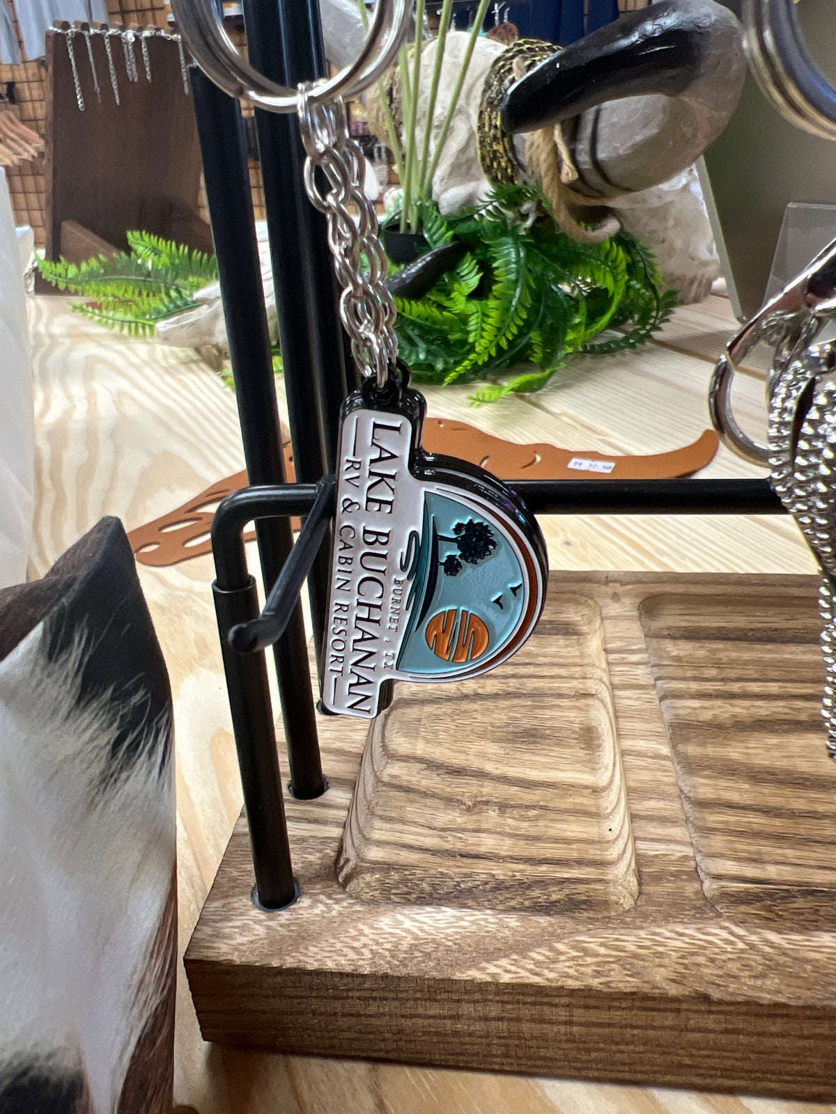 Lake Buchanan Logo Keychain
