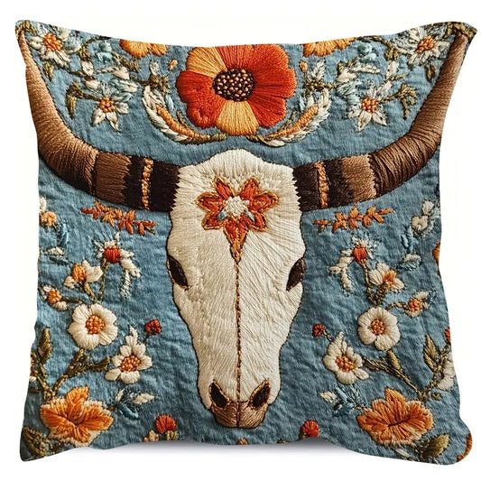 Longhorn Throw Pillow