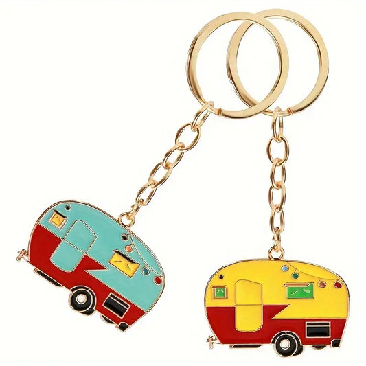 Retro Camper Keychain