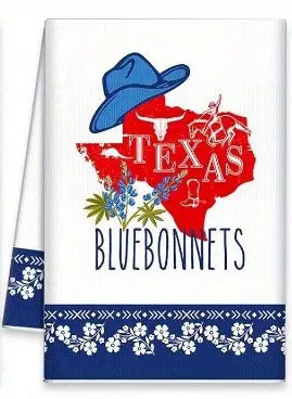 Texas Bluebonnets Cheesecloth