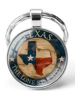 Texas the Lone Star State Keychain